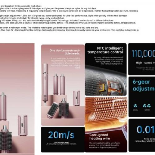 >New arrival Multi-function Hair Dryer Styler -Binwang Factory Release